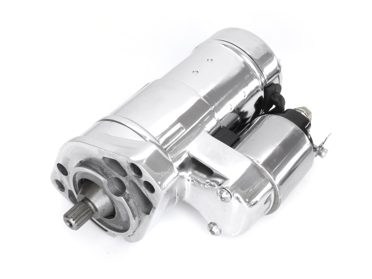 2.0kw Gen3 Starter Motor - Chrome. Fits all Fuel Injected Twin Cam 1999-2006 excluding 2006 Dyna.
