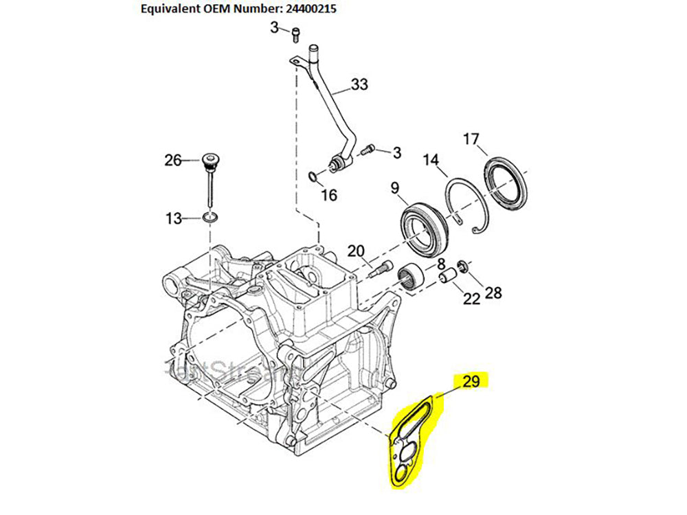 Engine to Transmission Gasket. Fits Milwaukee-Eight 2017up.