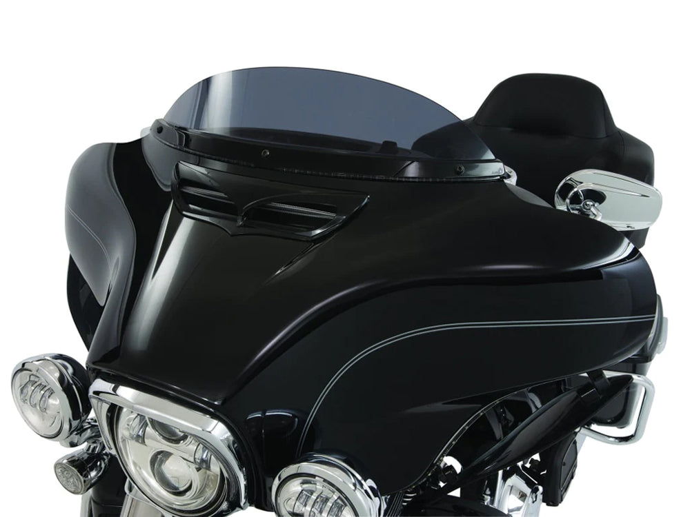 Horizon LED Windshield Trim with Sequential Amber Turn, White Run & Smoke Lens - Black. Fits Touring 2014-2023