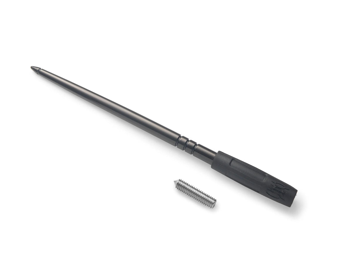 High Caliber 8in. Flexible Aluminum Antenna - Black. Fits HD Touring 1989up, Indian Touring 2014up & Victory Touring 2010-2017