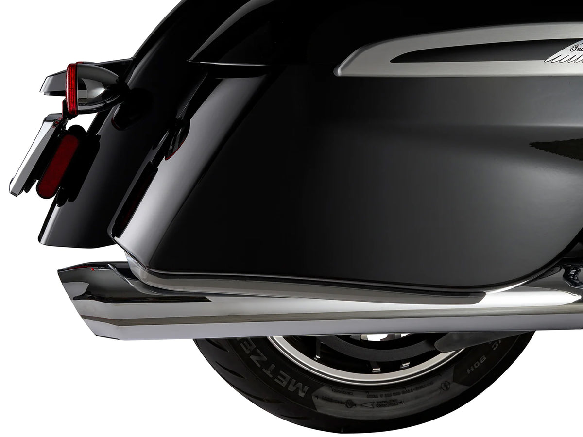 Machete Saddlebag LED Lights. Red Run, Brake & Turn with Smoke Lens. Fits Indian Touring 2019up with Hard Saddlebags