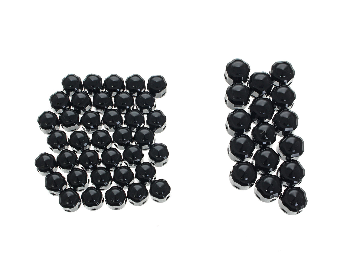 Engine, Transmission & Primary Bolt Cover Kit - Black Diamond Cut. Fits Milwaukee-Eight 2017up