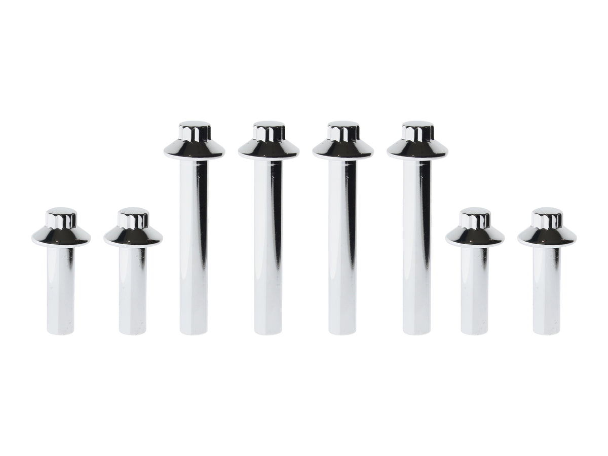 Head Bolts with Polished 12 Point - Chrome. Fits Evo Big Twin 1985-1991, Sportster 1986-1992 & S&S Heads.