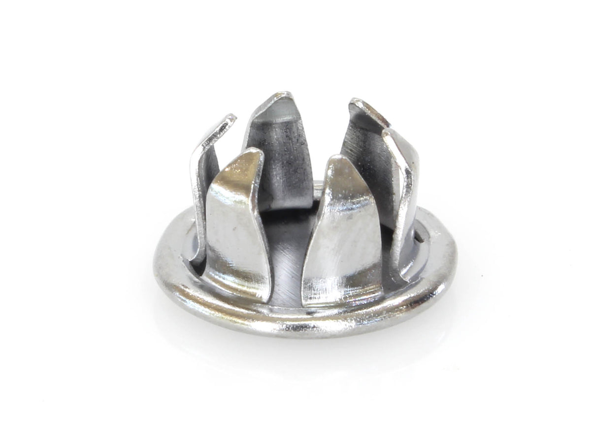 3/8in. (10mm) Hole Plugs - Chrome. Pack of 100.