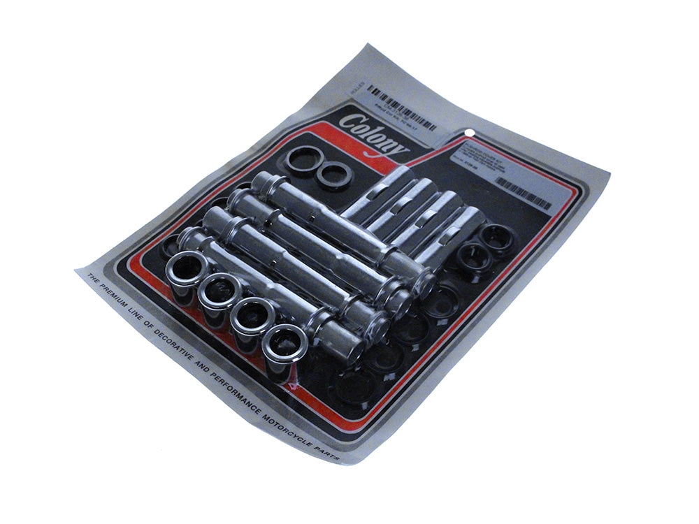 Push Rod Cover Kit - Chrome. Fits Twin Cam 1999-2017