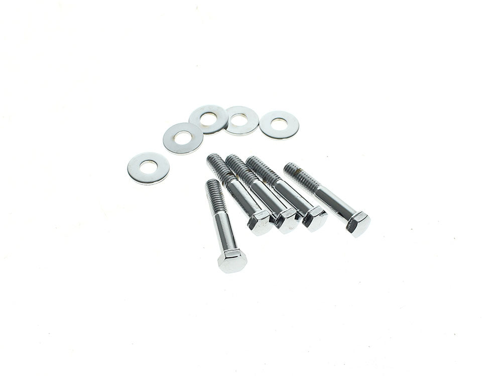 Rear Pulley or Sprocket Bolts - Chrome Hex Head. 7/16in.-14 x 2.50in.