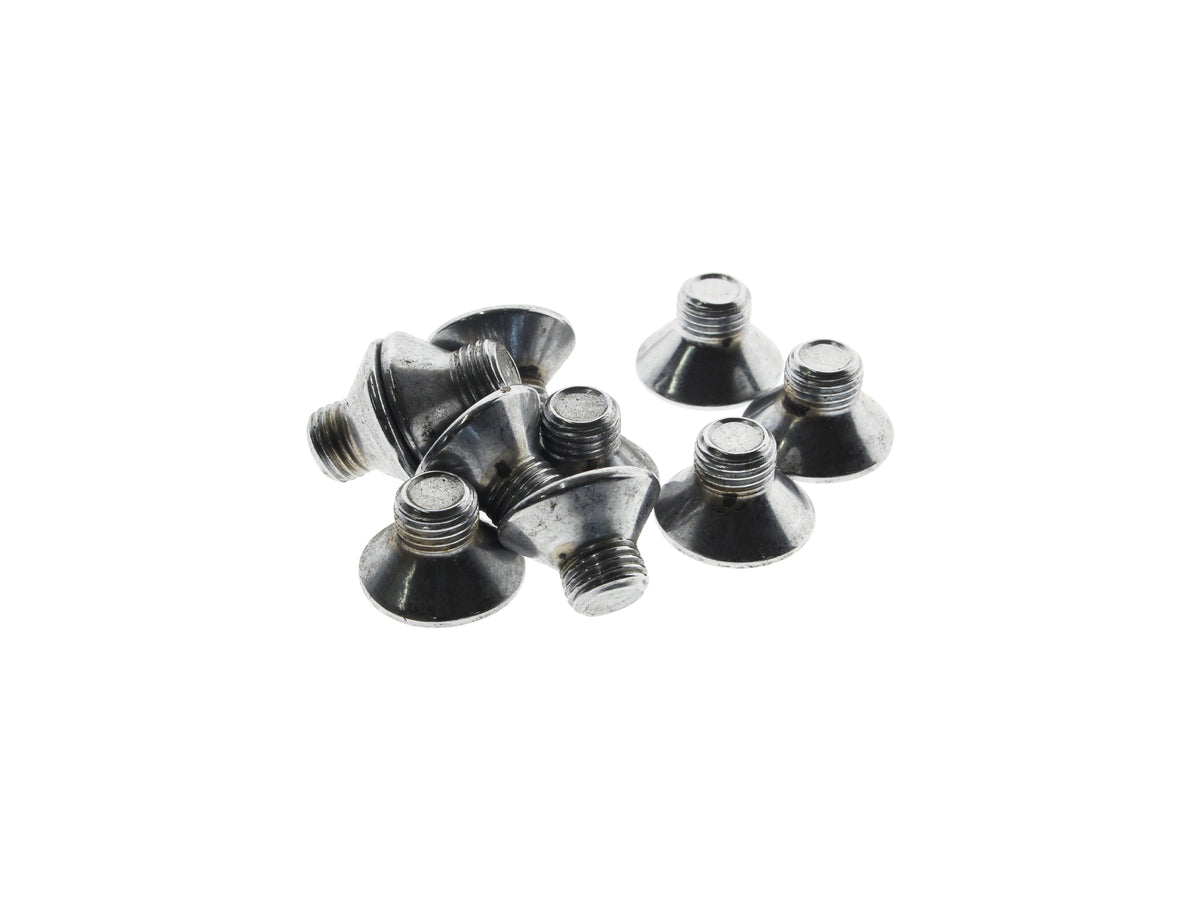 3/8-24 x 1/2in. UNF Flat Head Allen Bolts - Chrome. Pack 10.
