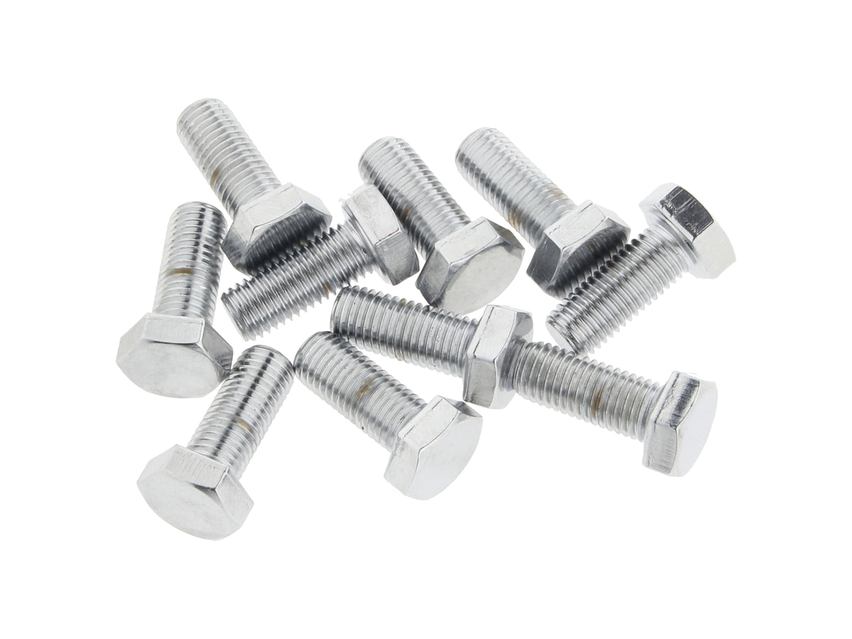 5/16-24 x 3/4in. UNF Hex Head Bolts - Chrome. Pack 10.