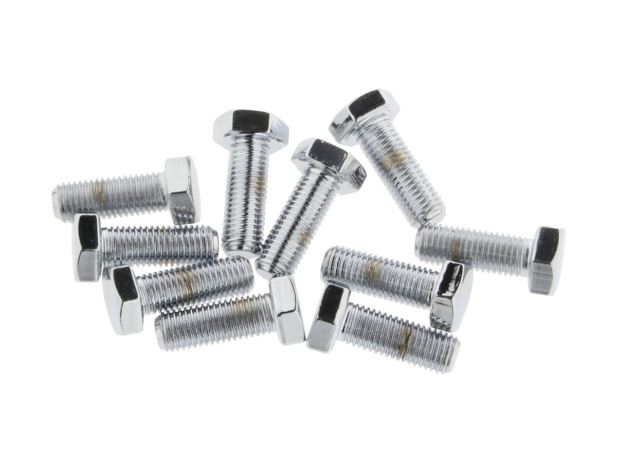 5/16-24 x 7/8in. UNF Hex Head Bolts - Chrome. Pack 10.