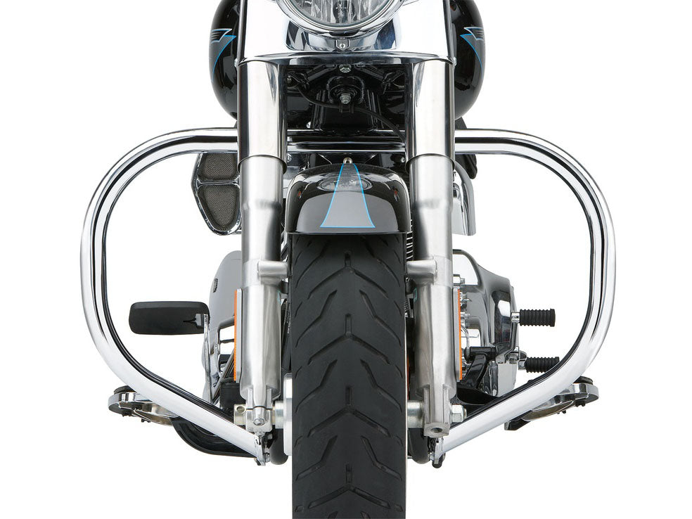 Engine Guard Freeway Bar - Chrome. Fits FL Softail 2000-2017.