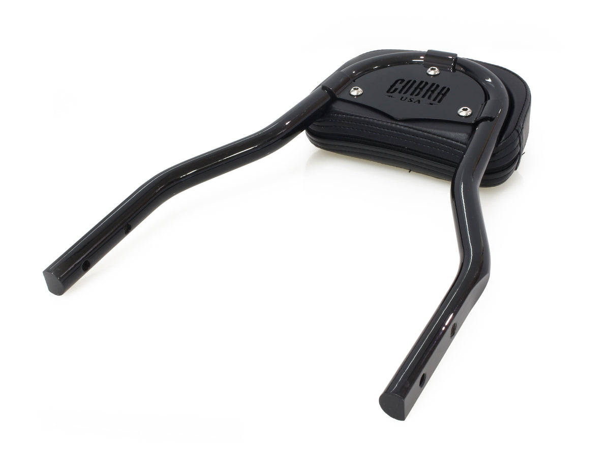Short Quick Detachable Sissy Bar Kit - Black. Fits FX Softail 2000-2005 & Most FL Softail 2000-2017 with 150mm Rear Tyre.