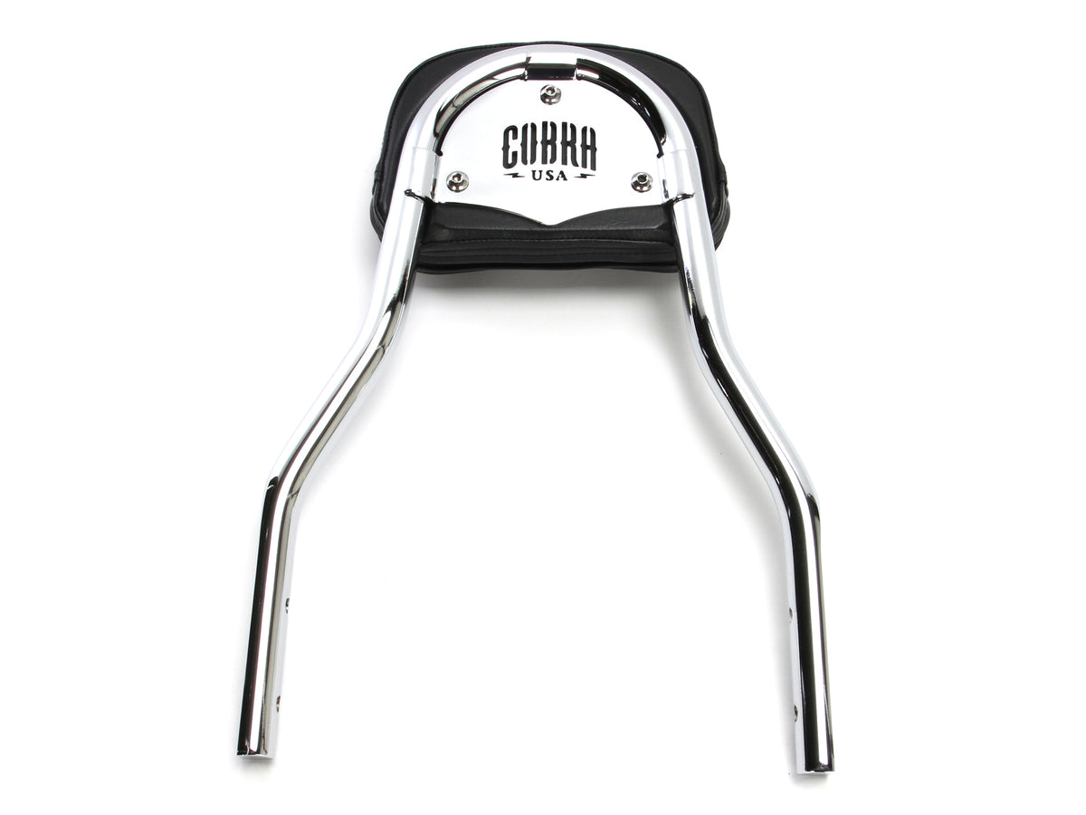 Short Quick Detachable Sissy Bar Kit - Chrome. Fits Dyna 2006-2017.