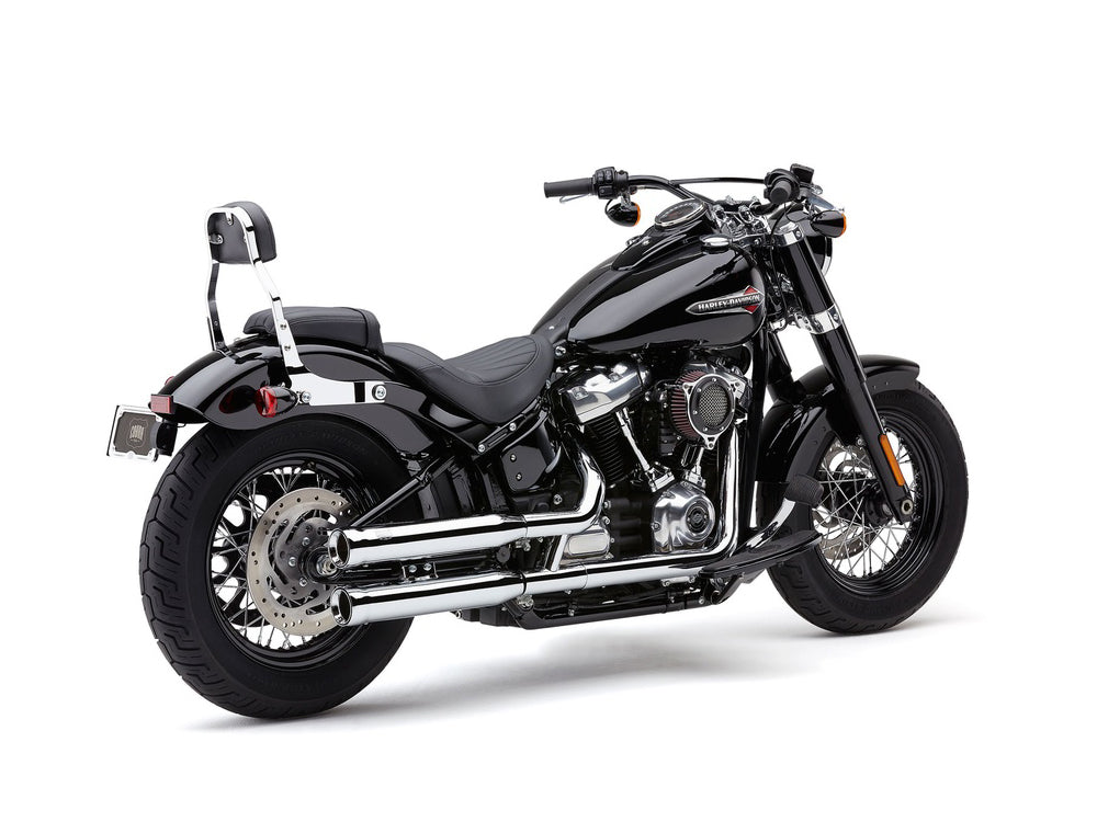 3in. Neighbour Hater Slip-On Mufflers - Chrome. Fits Softail Slim, Street Bob, Standard & Low Rider Models 2018-2024 & Breakout & Fat Boy 2018up