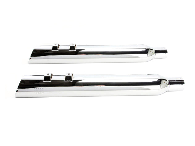 4in. 909 Uppercut Slip-On Mufflers - Chrome. Fits Touring 2017up.