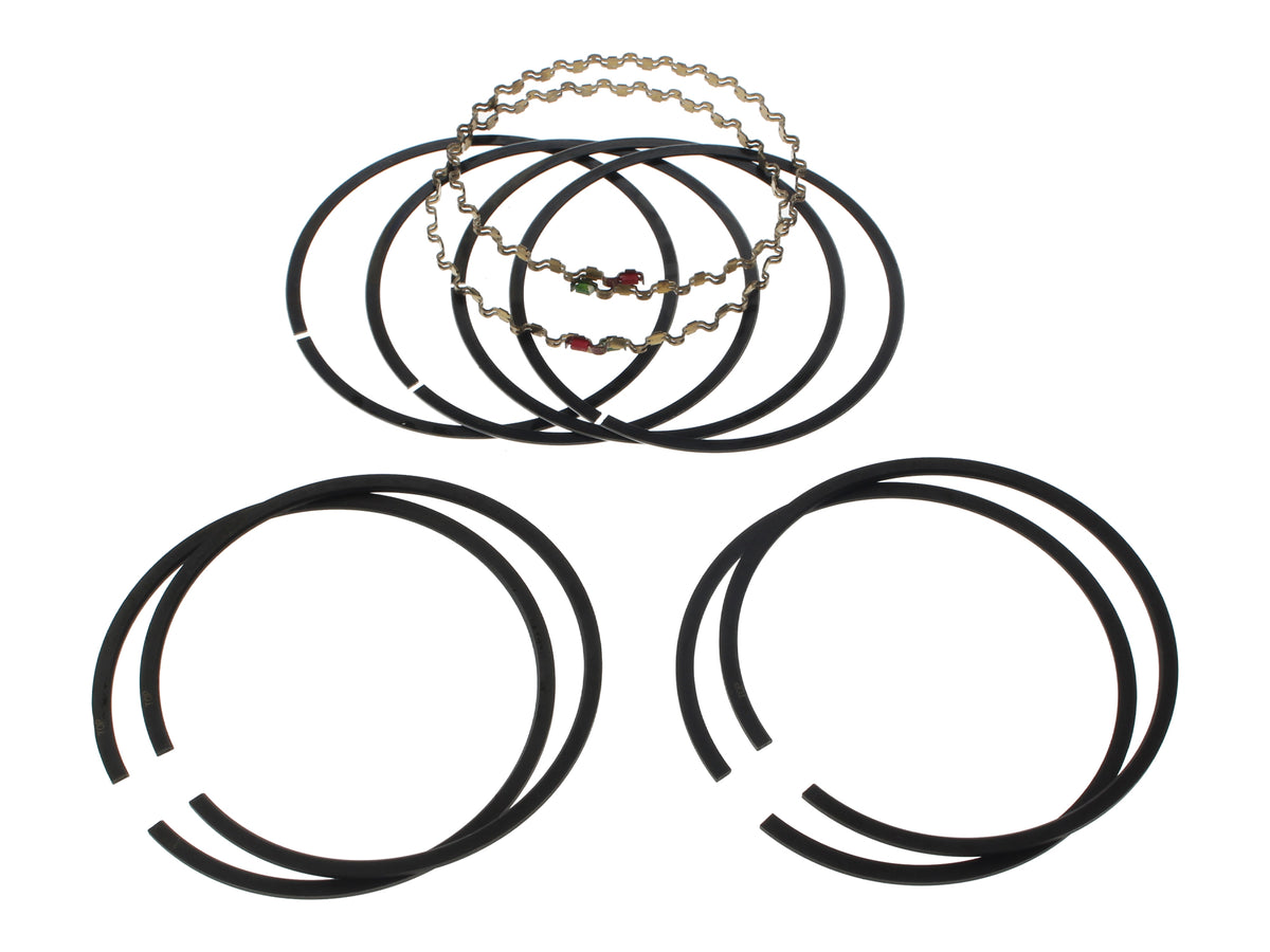 +0.005in. Oversize Cast Piston Rings. Fits Evolution Big Twin 1984-1999 & 1200cc Sportster 1988-2003.