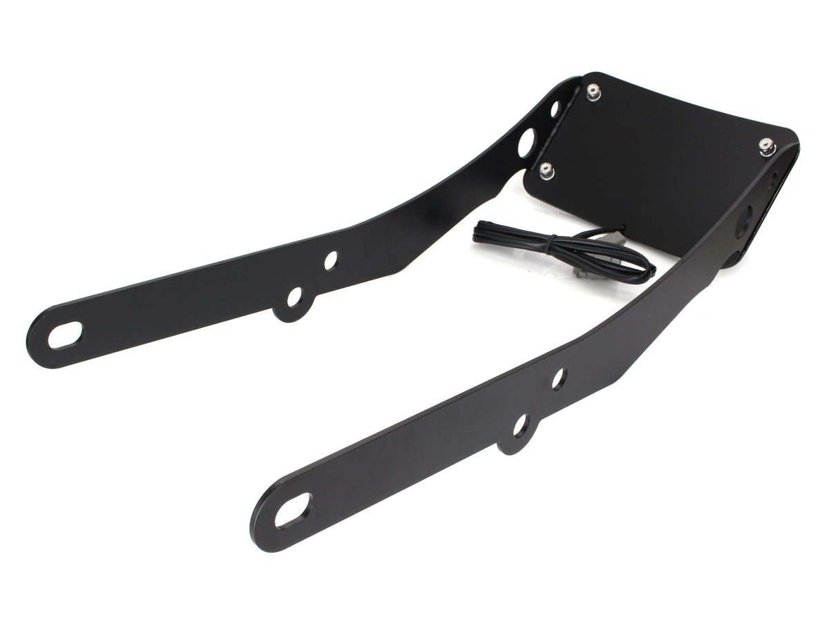 Tail Tidy Fender Eliminator Kit - Black with Run, Turn, Brake and Number Plate Lights. Fits Softail Slim 2012-2017.