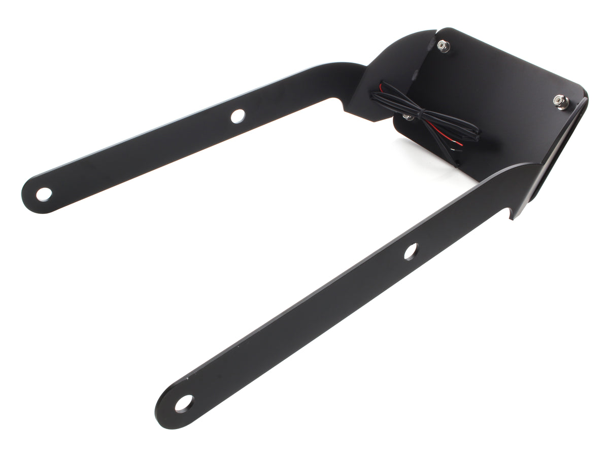 Tail Tidy Fender Eliminator Kit - Black with Number Plate Light Only. Fits Softail Fat Bob 2018-2024
