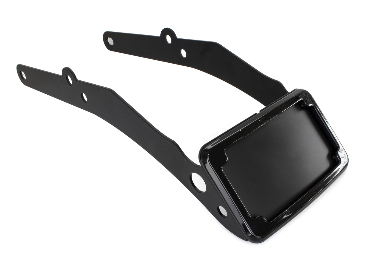 Tail Tidy Fender Eliminator Kit - Black with Number Plate Light Only. Fits Softail Slim 2012-2017.