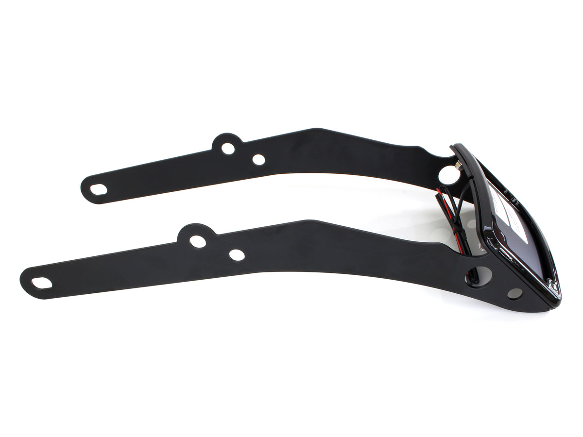 Tail Tidy Fender Eliminator Kit - Black with Number Plate Light Only. Fits Softail Slim 2012-2017.
