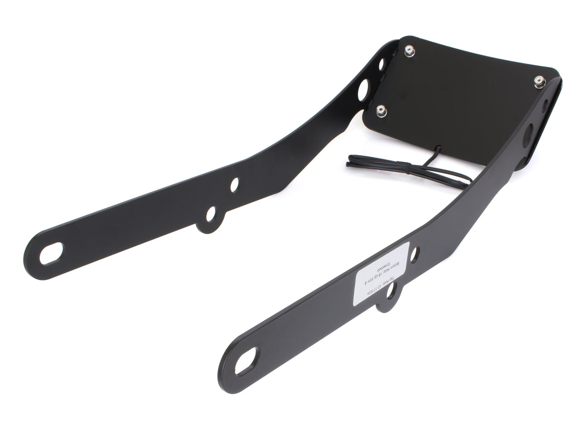 Tail Tidy Fender Eliminator Kit - Black with Number Plate Light Only. Fits Softail Slim 2012-2017.