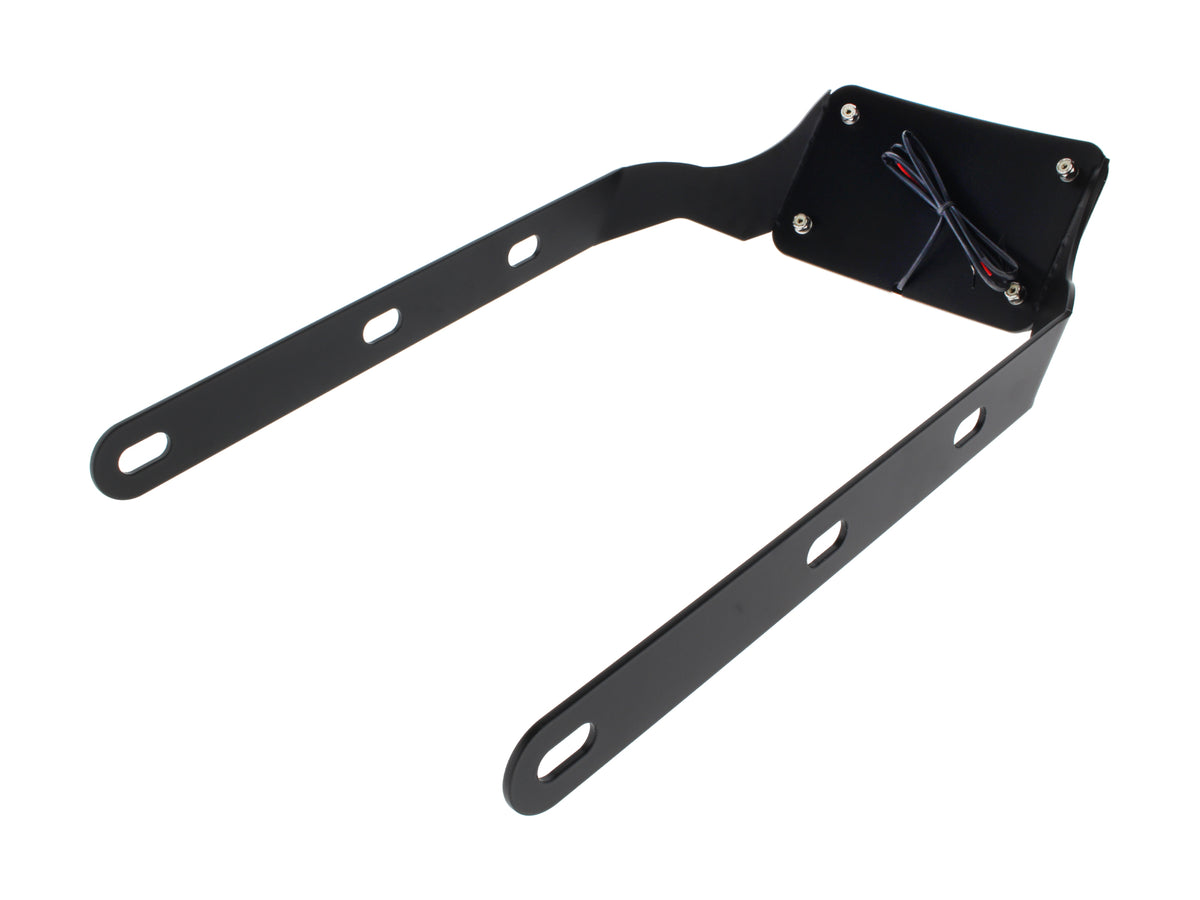 Tail Tidy Fender Eliminator Kit - Black with Number Plate Light Only. Fits Softail Breakout 2018up.