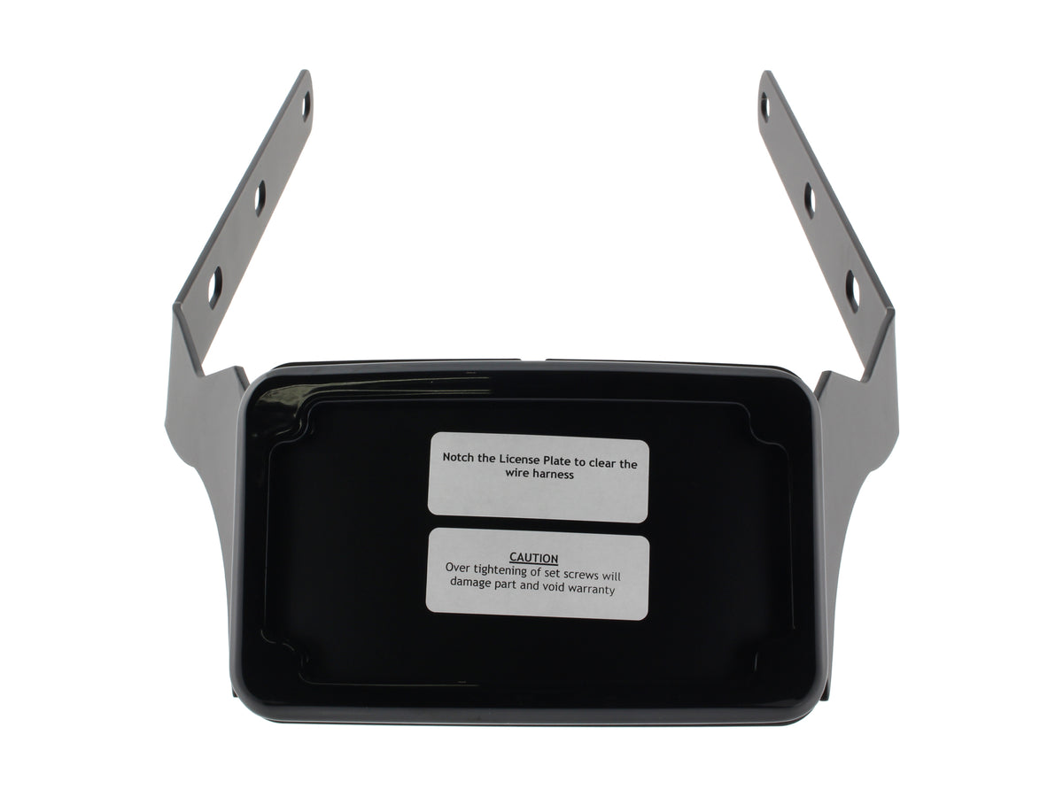 Tail Tidy Fender Eliminator Kit - Black with Number Plate Light Only. Fits Softail Breakout 2018up.