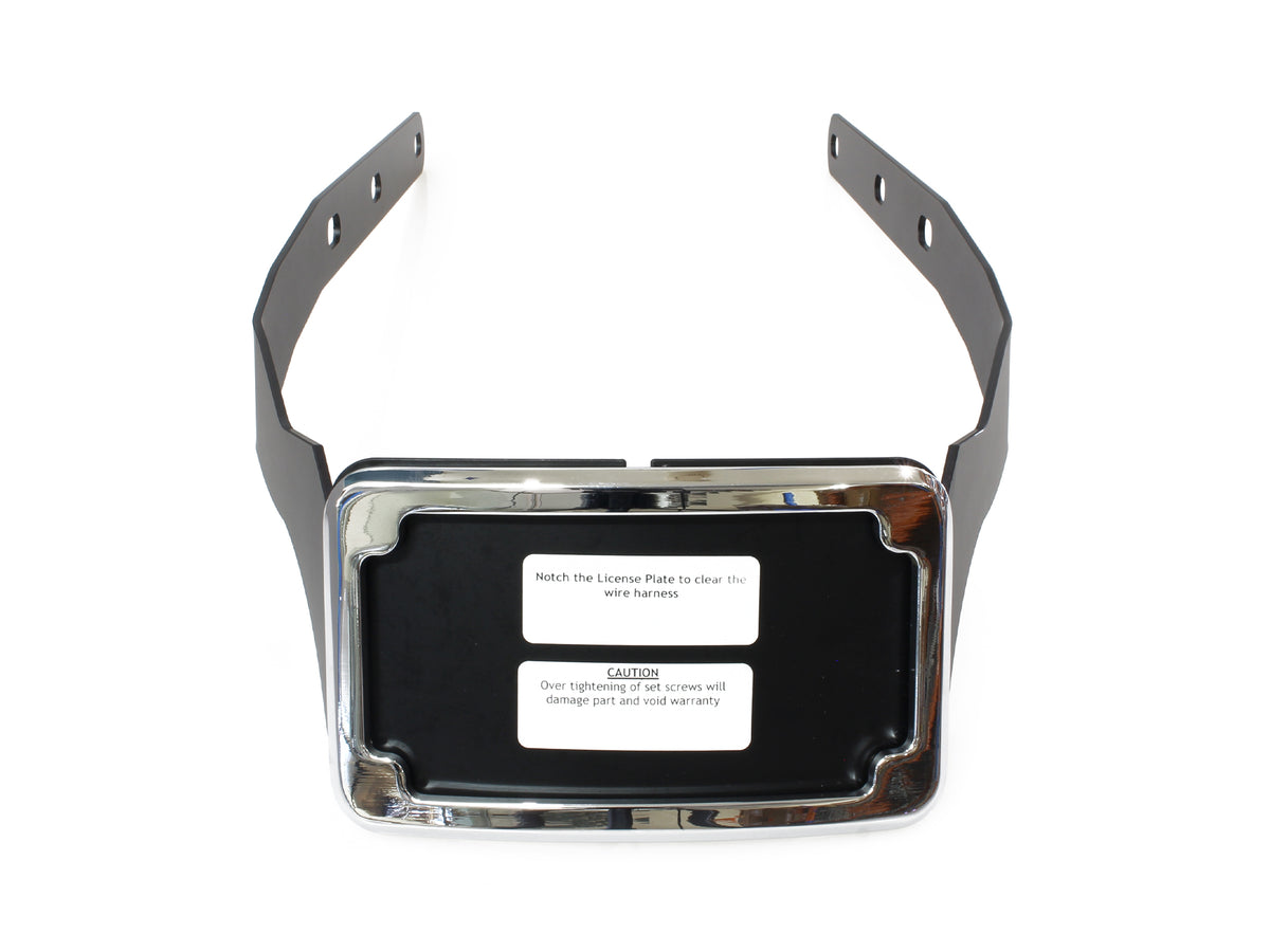 Tail Tidy Fender Eliminator Kit - Chrome with Number Plate Light Only. Fits Softail Fat Boy 2018up.