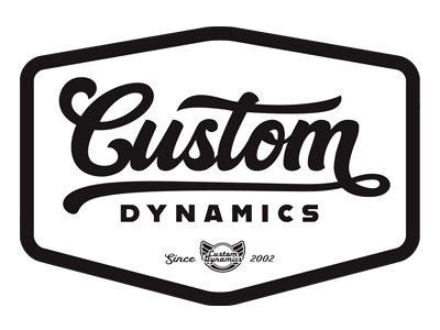 CUSTOM DYNAMICS Curved Radius Laydown Number Plate Backing Plate – Black.