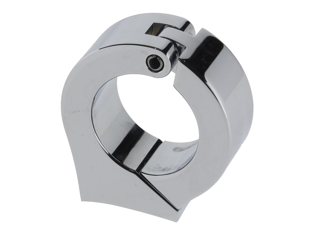 Cup Mounting Bracket - Chrome. Fits 1-1/4in. Diameter Handlebars using Dakota 3-3/8in. Gauge Cup.