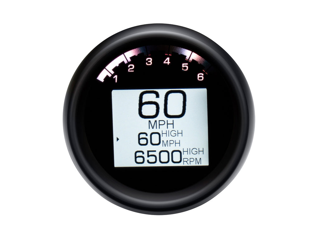 3-3/8in. Round KPH Speedometer with Tachometer – Black. Fits Dyna 2004-2011 & Sportster 2004-2013. – Dakota Digital