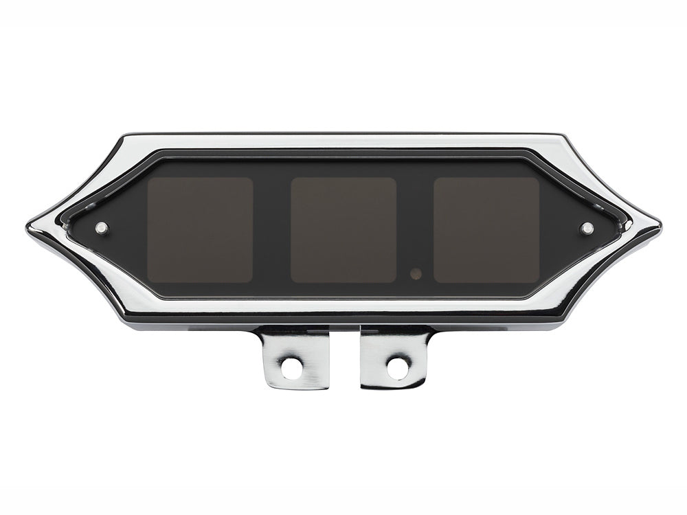 Handlebar Mounted Spike Speedometer/Tachometer - Chrome. Fits Big Twin and Sportster 1936-2003 and V-Rod 2002-2006.