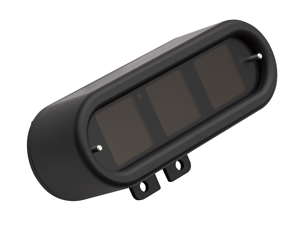 Handlebar Mounted Oval Speedometer/Tachometer - Black. Fits Softail 2004-2010, Dyna 2004-2011, Sportster 2004-2013.