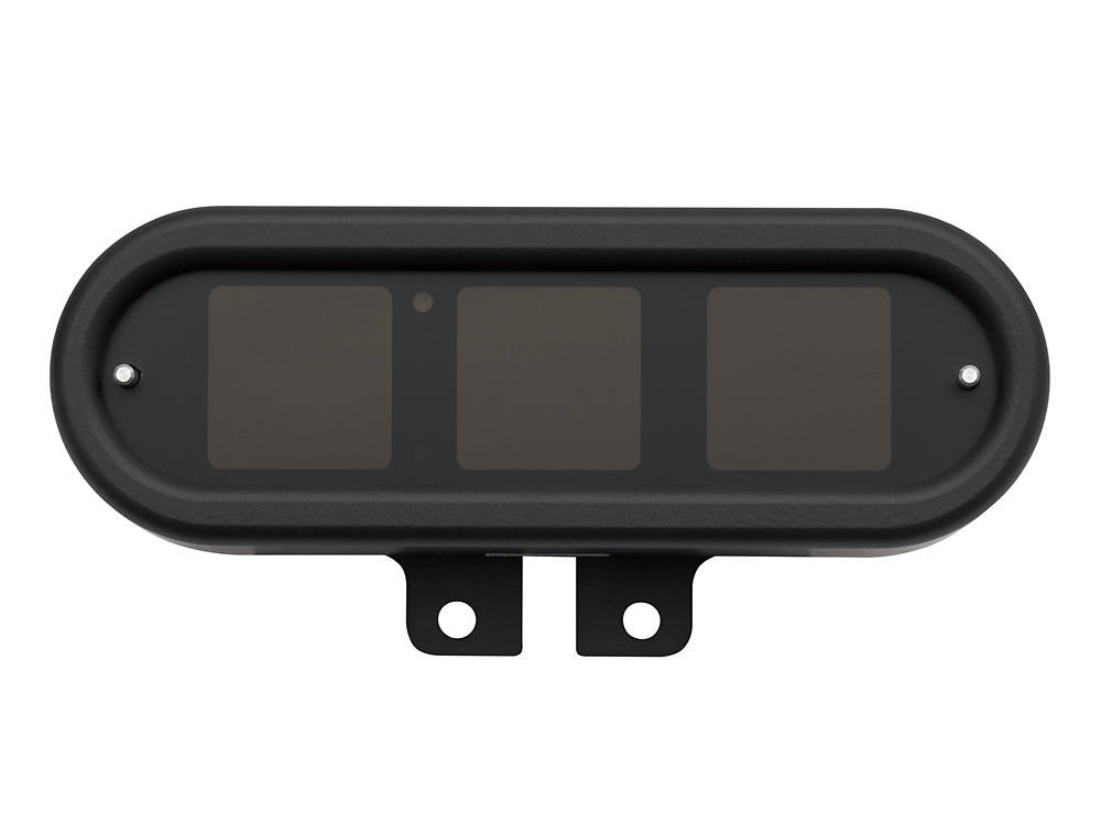Handlebar Mounted Oval Speedometer/Tachometer - Black. Fits Softail 2004-2010, Dyna 2004-2011, Sportster 2004-2013.