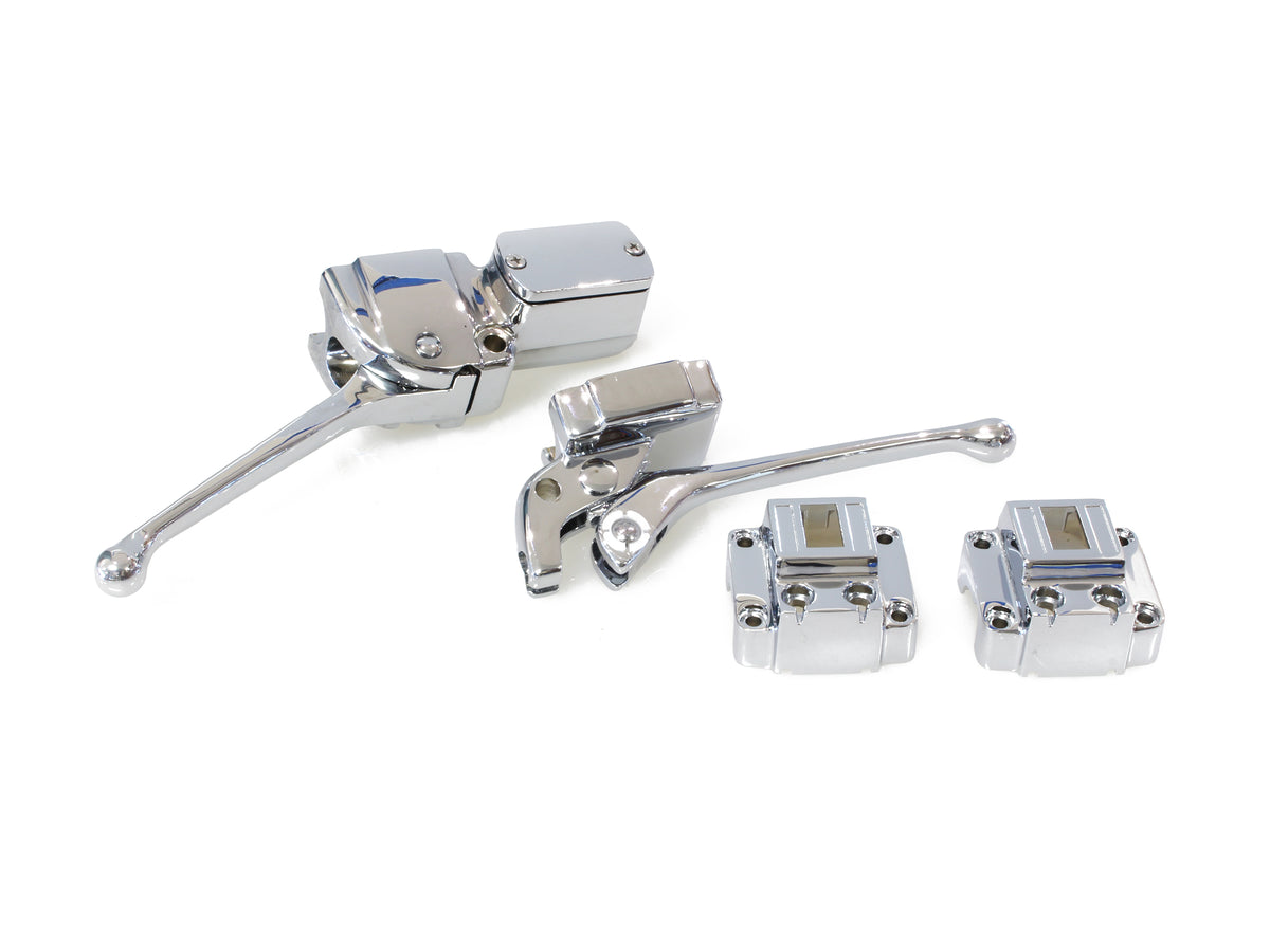 Handlebar Control Kit - Chrome. Fits Big Twin & Sportster 1972-1981