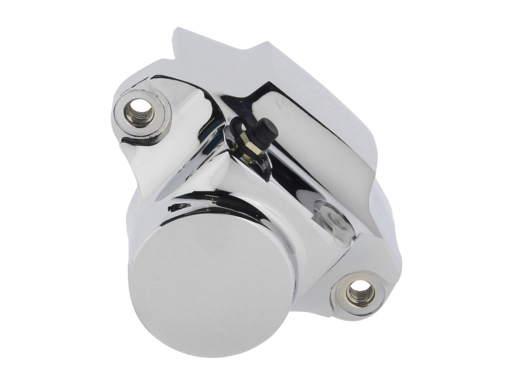 Rear Brake Caliper - Chrome. Fits Softail 1987-1999, Dyna 1991-1999, FXR 1987-1994, Touring 1991-1999 & Sportster 1987-1999