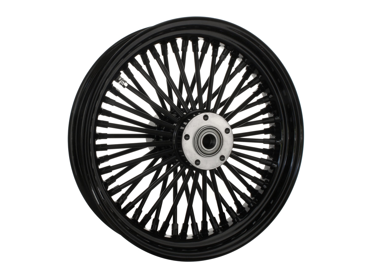16in. x 3.5in. Mammoth Fat Spoke Rear Wheel - Gloss Black. Fits Softail 2011up.