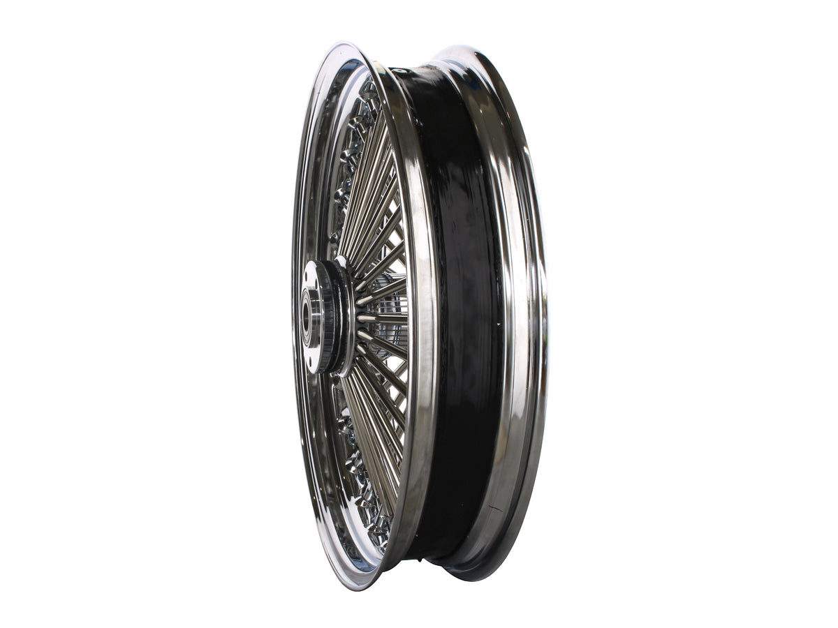 18in. x 3.5in. Mammoth Fat Spoke Rear Wheel - Chrome. Fits Softail 2000-2007, Dyna 2000-2005, Sportster 2000-2004 & Touring 2000-2001.