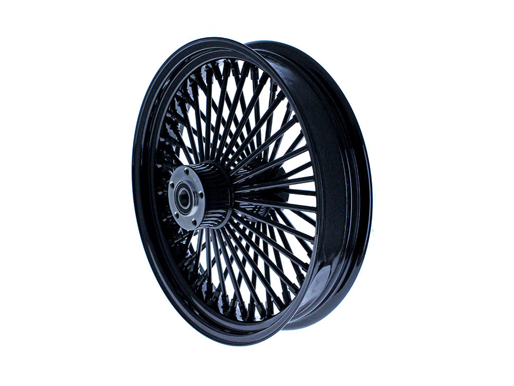 18in. x 5.5in. Mammoth Fat Spoke Rear Wheel - Gloss Black. Fits Dyna 2012-2017 & Sportster 2014-2021.