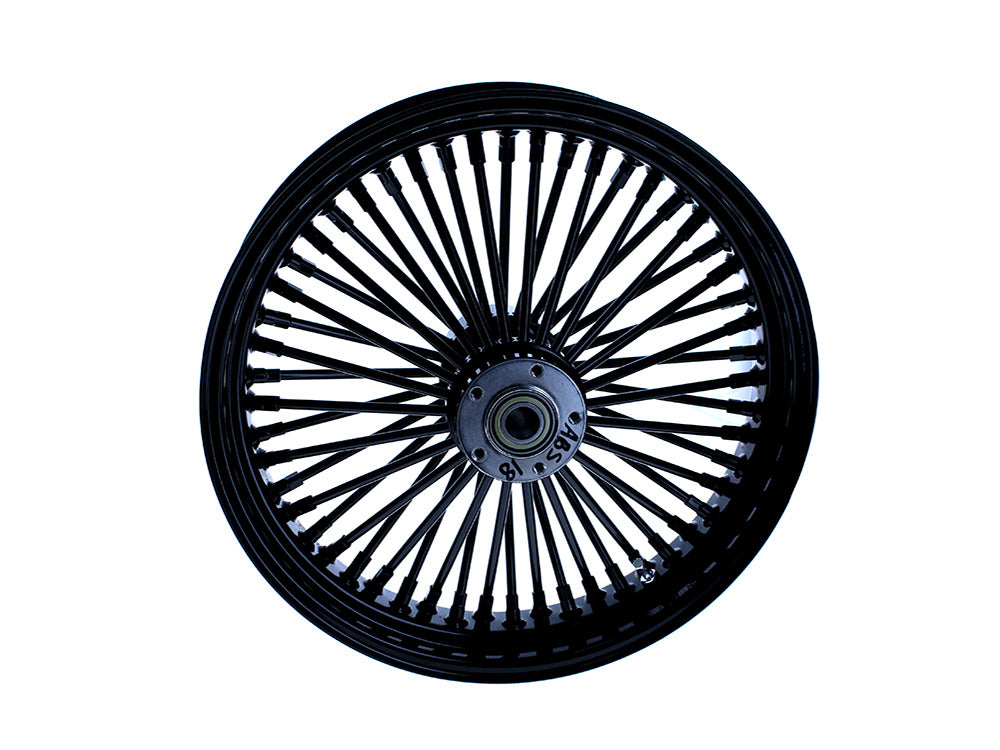 18in. x 5.5in. Mammoth Fat Spoke Rear Wheel - Gloss Black. Fits Dyna 2012-2017 & Sportster 2014-2021.