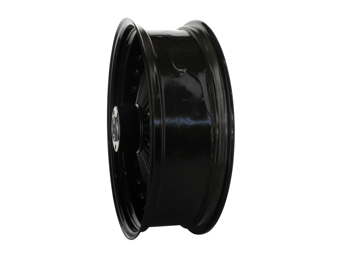 18in. x 5.5in. Mammoth Fat Spoke Rear Wheel - Gloss Black. Fits Softail 2008up.