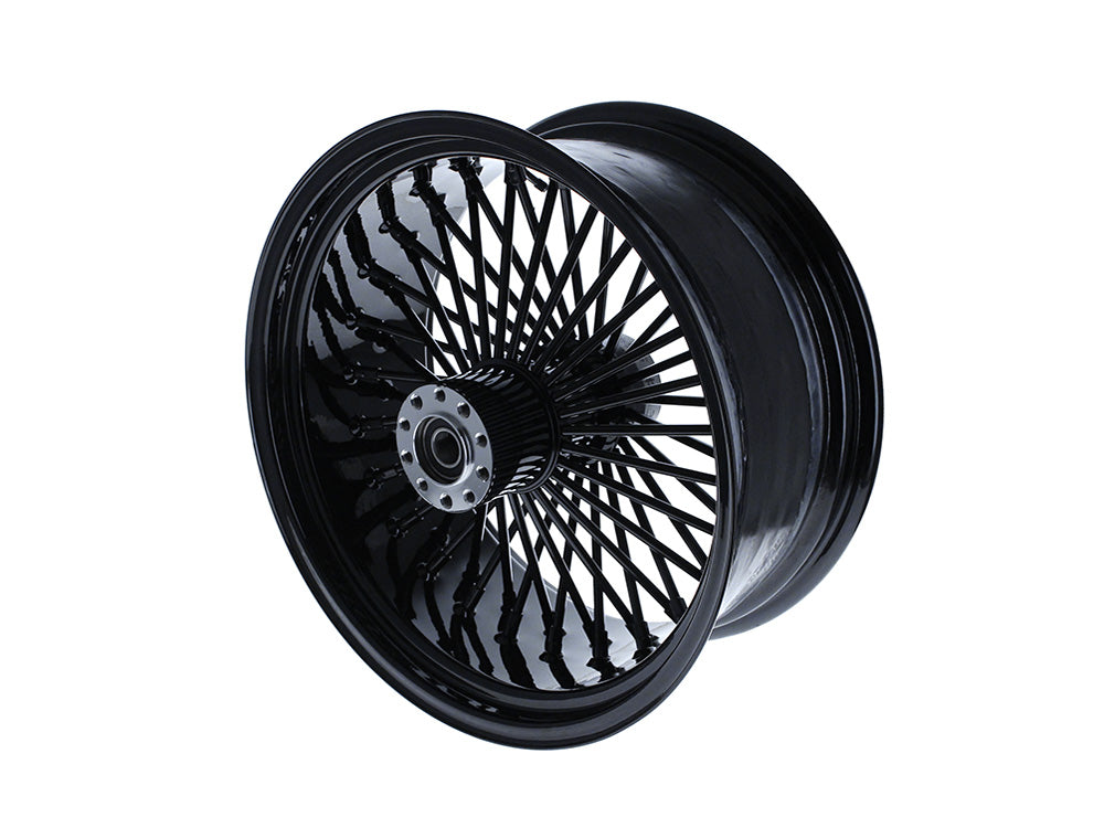 18in. x 8.5in. Mammoth Fat Spoke Rear Wheel - Gloss Black. Fits Breakout, Fat Boy & FXDR 2018up Models with ABS.