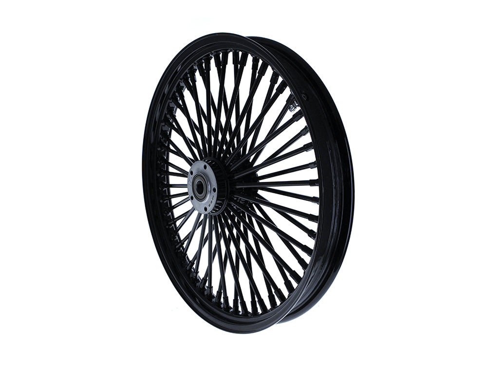 21in. x 2.15in. Mammoth Fat Spoke Front Wheel - Gloss Black. Fits FX Softail 2000-2006 & Dyna Wide Glide 2000-2005.