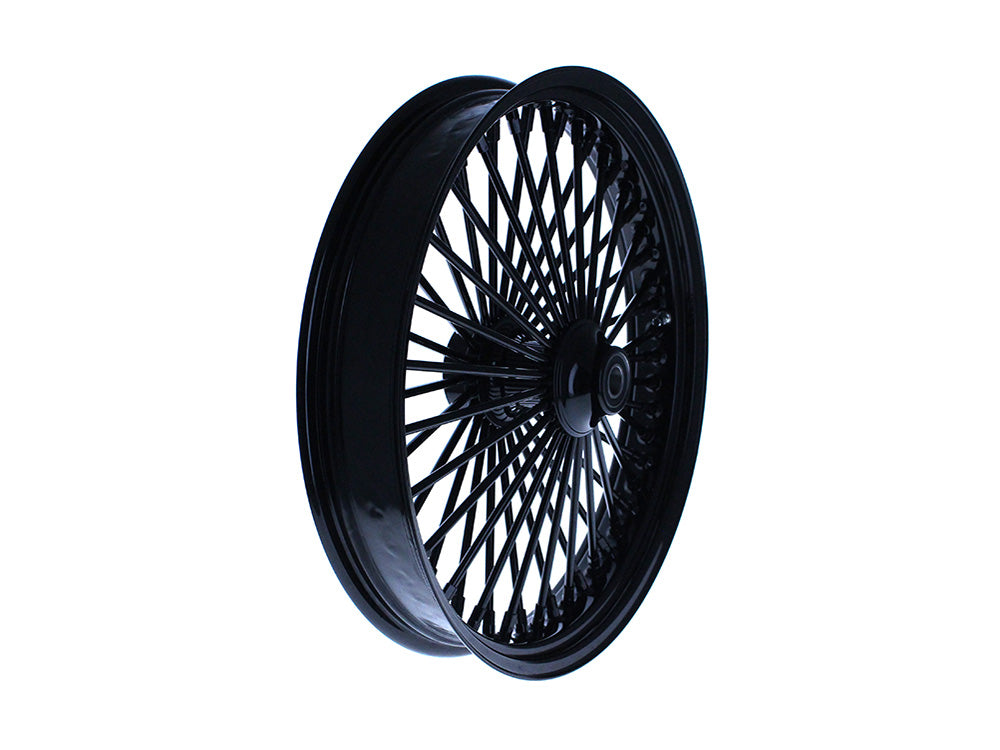 21in. x 3.5in. Mammoth Fat Spoke Front Wheel - Gloss Black. Fits FX Softail 2011-2015.