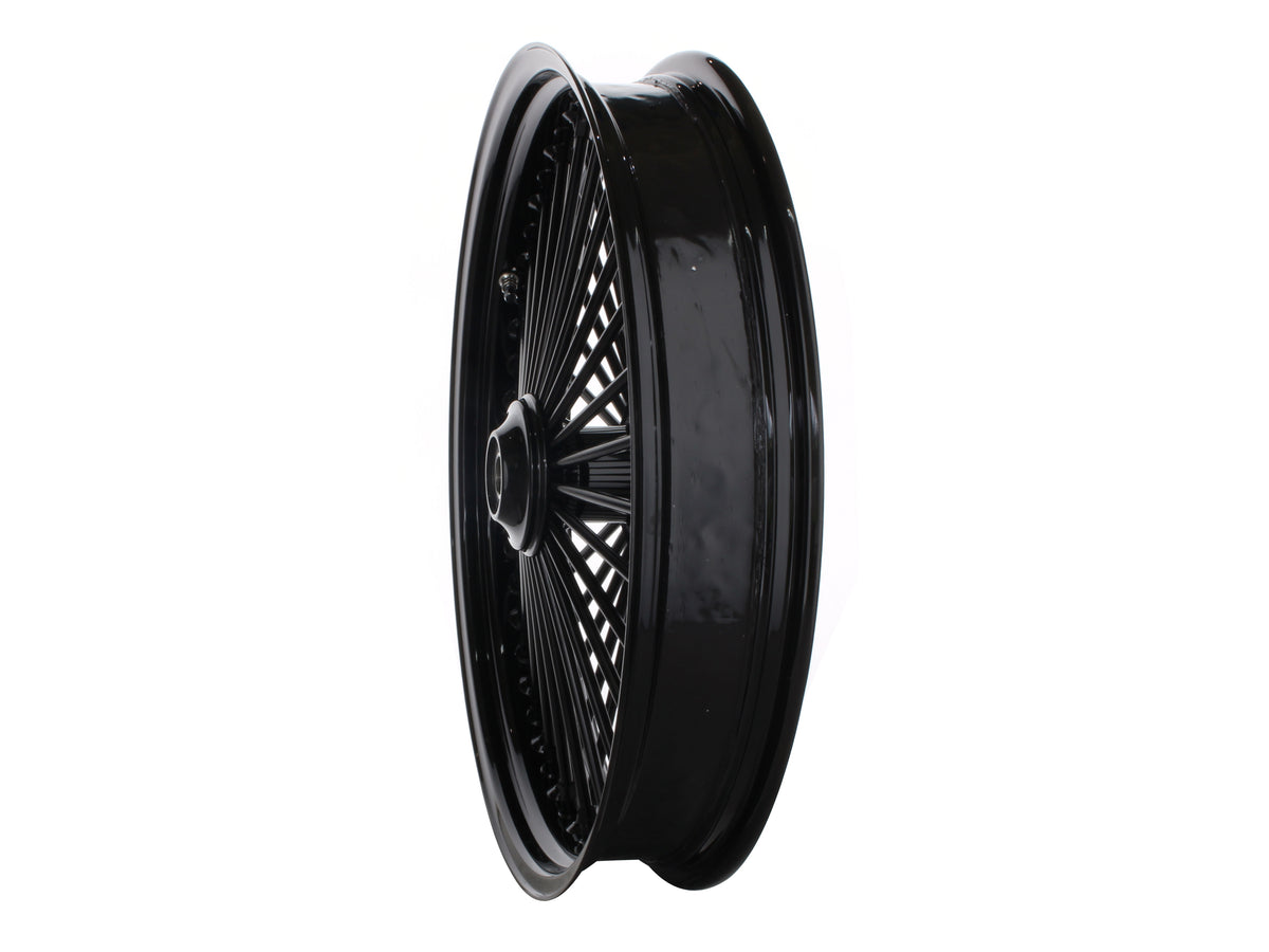 21in. x 3.5in. Mammoth Fat Spoke Front Wheel - Gloss Black. Fits Softail Breakout 2013up.