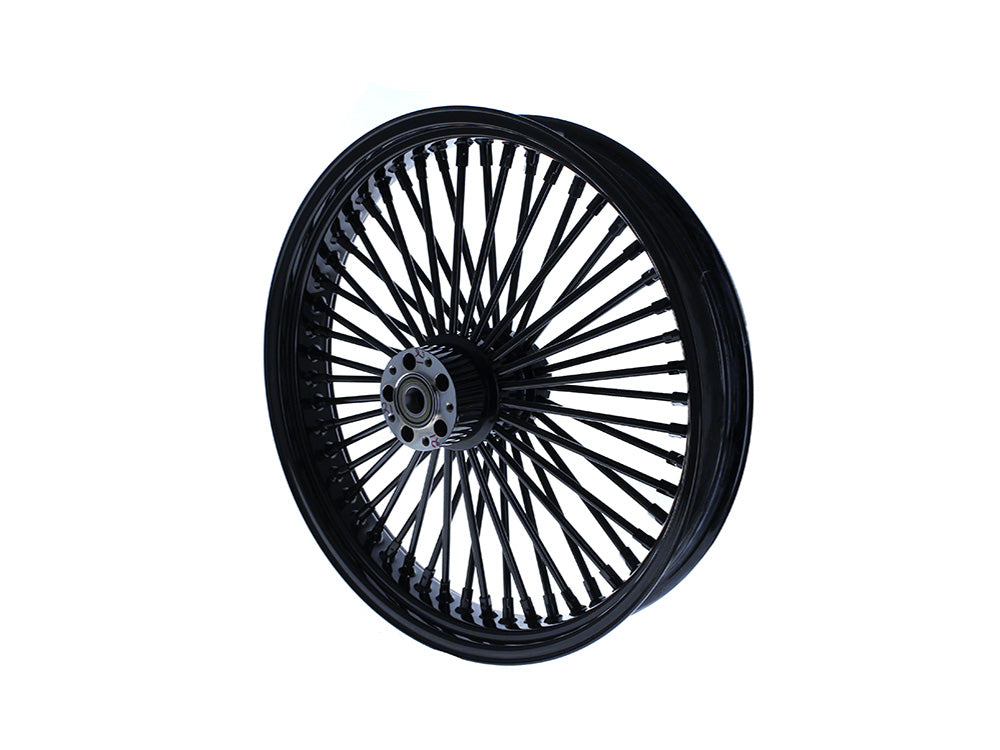 21in. x 3.5in. Mammoth Fat Spoke Front Wheel - Gloss Black. Fits Fatboy 2018up