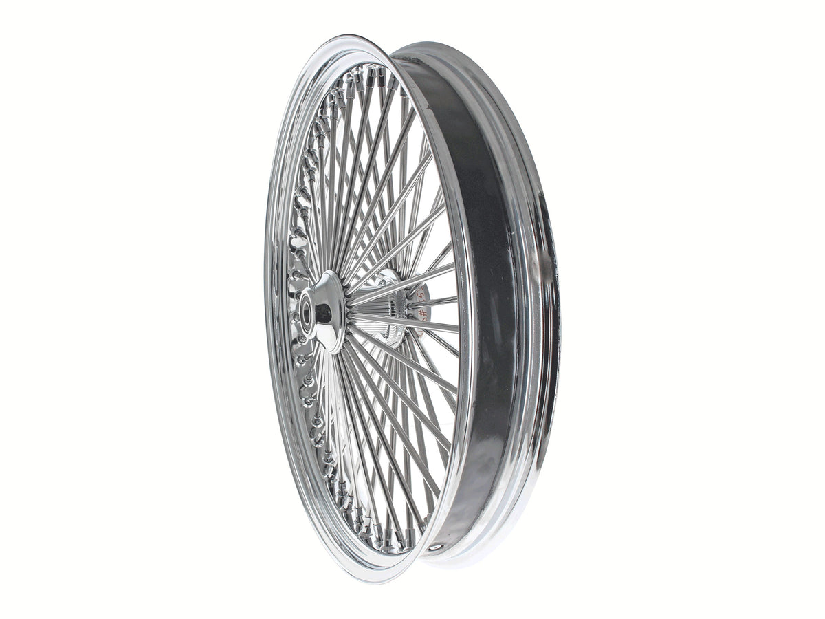 26in. x 3.5in. Mammoth Fat Spoke Front Wheel - Chrome. Fits Softail Breakout 2013up.