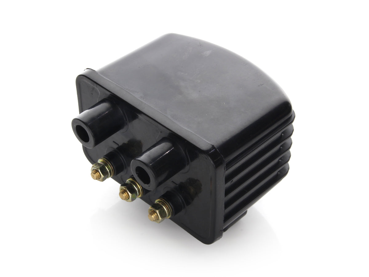 Single Fire Ignition Coil - Black. Fits Big Twin 1970-1999 & Sportster 1971-2003 Models with Upgraded Single Fire Ignition.