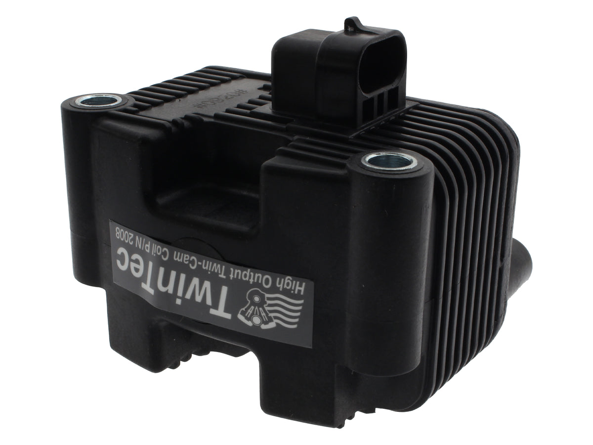 Ignition Coil - Black. Fits Twin Cam 1999-2006 & Sportster 2004-2006 Models with Carburettor.