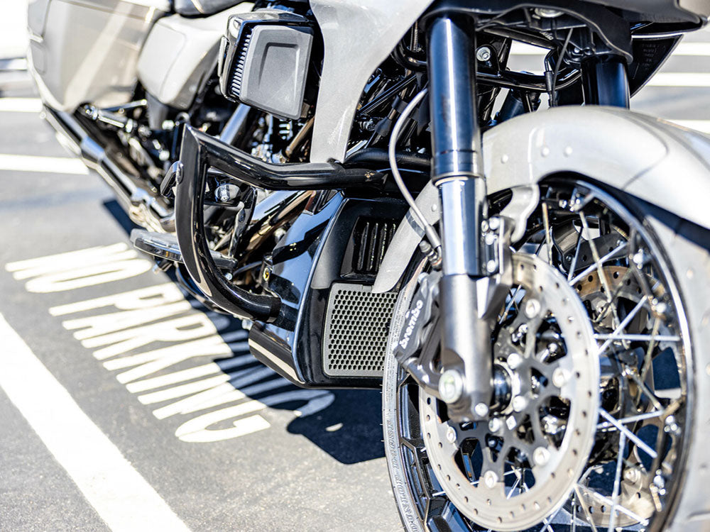 Guardian Front Crashbar – Gloss Black. Fits Touring 2009up – Factory 47 Handlebars