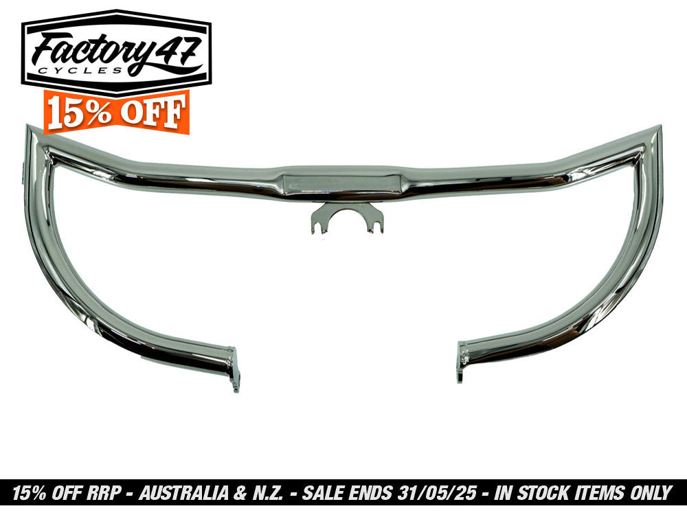 Guardian Front Crashbar – Chrome. Fits Touring 2024up.